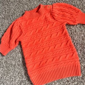 Janie and Jack Vibrant Orange Knit Sweater